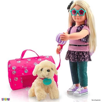Plush Stuffed Puppy Dog 9 PCS Set For Baby Doll Accessories Fits For 18’’ American Girl Dolls - Play22Usa - Image 2