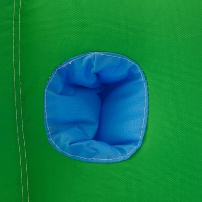 Outsunny 6-in-1 Kids Bounce House Inflatable Water Slide With Pool, Water Cannon, Climbing Wall, Jumping Castle Backyard Activity Outdoor - Image 5