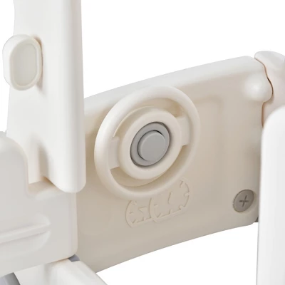 4-in-1 Kids Slide With Bus Play Structure Climber And Basketball Hoop, Freestanding Bus Climber With Slide For Toddlers-ModernLuxe - Image 10