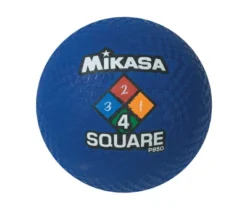 Mikasa 4-Square Rubber Playground Ball, 8-1/2 Inch, Blue