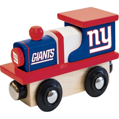 MasterPieces Officially Licensed NFL New York Giants Wooden Toy Train Engine For Kids