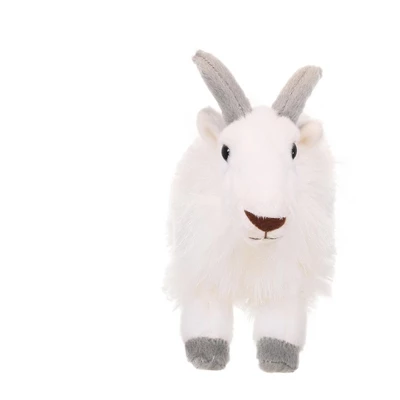 Wild Republic Cuddlekins Mini Mountain Goat Stuffed Animal, 8 Inches