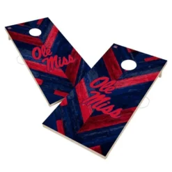NCAA Ole Miss Rebels 2'x4' Solid Wood Cornhole Board