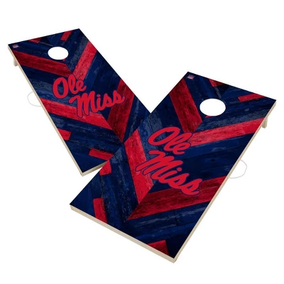 NCAA Ole Miss Rebels 2'x4' Solid Wood Cornhole Board