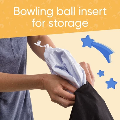 HearthSong Giant Indoor/Outdoor Inflatable Bowling Game For Kids' With Six 29"H Pins And 20" Diam. Ball - Image 4