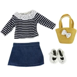 Dress Along Dolly Casual School Day Outfit For American Girl Doll