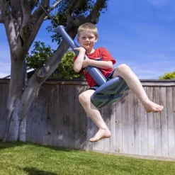 GoSports Free Flight Modern Kid Tree Swing With Rope And Carabiner