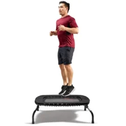 Sunny Health & Fitness 42" Square Trampoline - Black