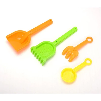 Ready! Set! Play! Link Double Sand Wheel Beach Toy Set With Bucket, Shovels, Rakes, Sailboat, And Molds - Image 4