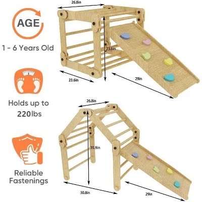 Avenlur Acacia Five In One Pikler Set With Ramp - Image 2