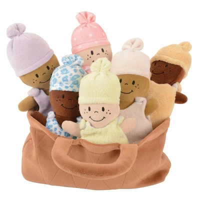 Creative Minds Basket Of Soft Babies With Removable Sack Dresses - Set Of 6 - Image 2