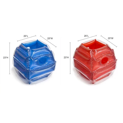 Banzai Battle Bop Combo Pack W/ Inflatable Gloves & Body Bumpers, 2 Pairs Each & Cyclone Splash Park Inflatable W/ Sprinkling Slide & Water Aqua Pool - Image 2