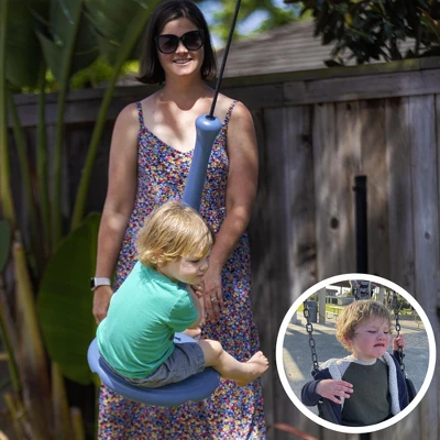 GoSports Free Flight Modern Kid Tree Swing With Rope And Carabiner - Image 3