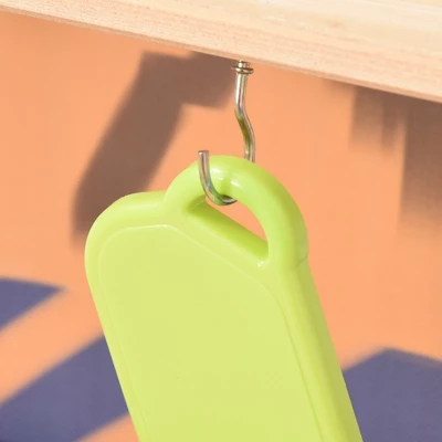 Outsunny Kids Kitchen, Playset Game With Sink, Running Water, Vegetable, Dish For 3-7 Years Old - Image 3