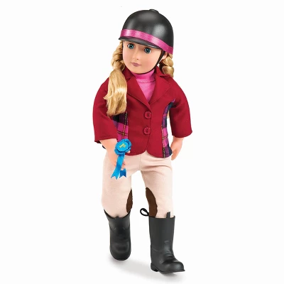Our Generation Lily Anna With Horseback Riding Outfit & Book 18" Posable Doll - Image 2