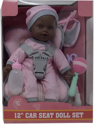 The New York Doll Collection 12 Inch Car Seat Doll Set - Image 6