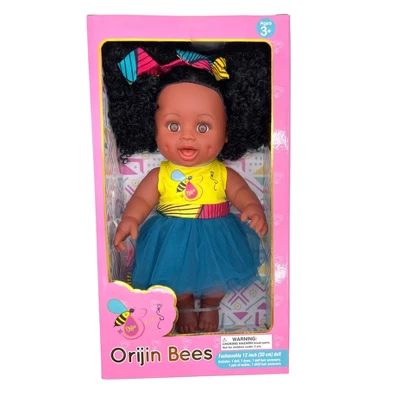 Orijin Bees Sugar Puff 12" Baby Bee Doll - Black Hair With Brown Eyes - Image 4