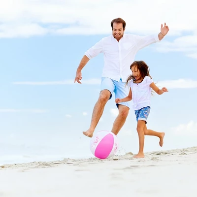 Big Mo's Toys Flamingo Inflatable Beach Balls - 12 In - 12 Pack - Image 3