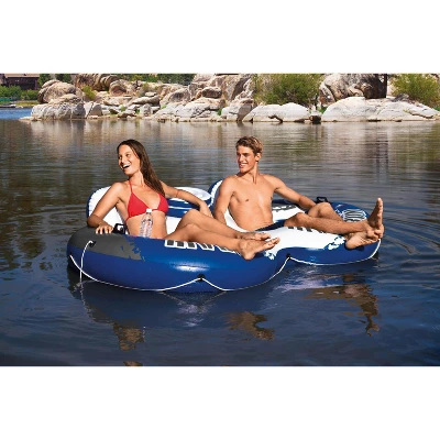 Intex River Run 2 Person Inflatable Tube Raft Float With Cooler For Pool & Lake - Image 3