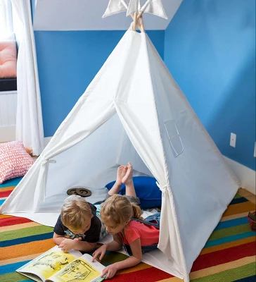 HearthSong - 4' Light-Up Fabric Play Tent With Sewn-in Floor - Image 6