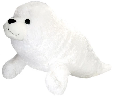 Wild Republic Cuddlekins Jumbo Harp Seal Stuffed Animal, 30 Inches