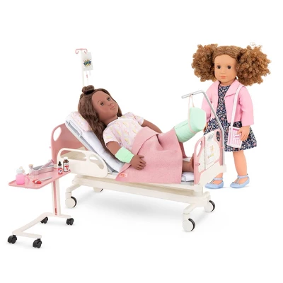 Our Generation Adjustable Hospital Bed & Doctor Set For 18" Dolls - Get Well Bed - Image 4