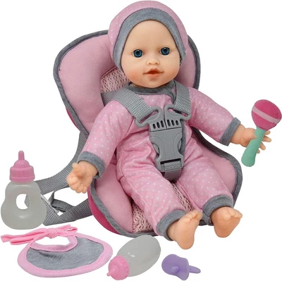 The New York Doll Collection 12 Inch Car Seat Doll Set - Image 10